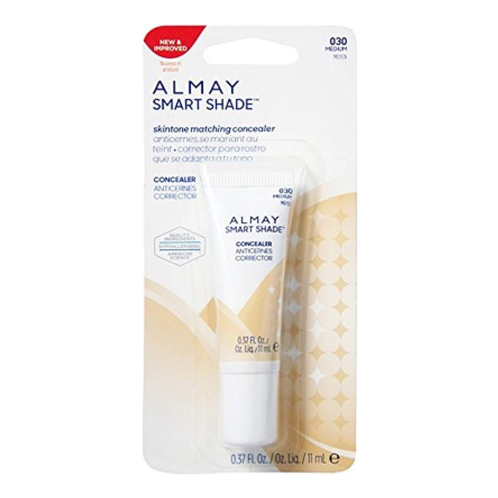 Almay Smart Shade Concealer, Medium, 0.37-Ounce Tubes (Pack of 2) by Almay