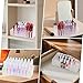 IPENP Rollerball Perfume Organizer, Beauty Scent Holder, 36 Space Clear Acrylic Perfume Organizer Refillable Container Tall Scented Oil Storage Display Case, Makeup Lipgloss Lipstick Display Case
