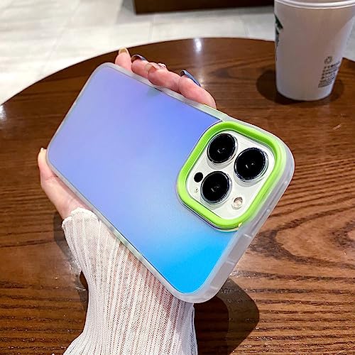 Coque souple transparente de luxe anti-choc laser mat pour iPhone 12 Pro Max F