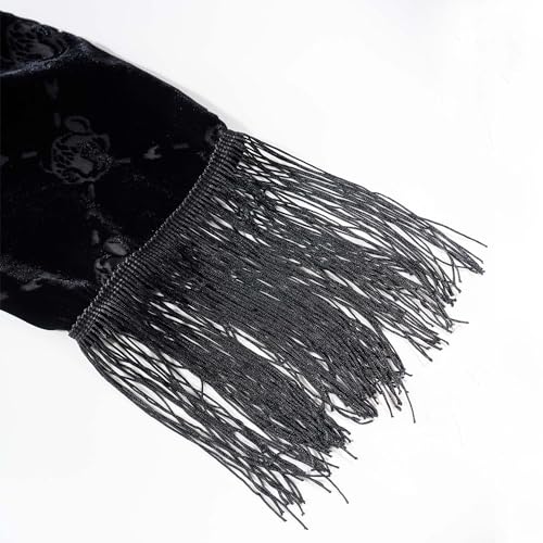 Labor Day Gift,Velvet Scarf for Women with Tassels, Mother's Day Shawl and Scarf,1 Size Fits All3