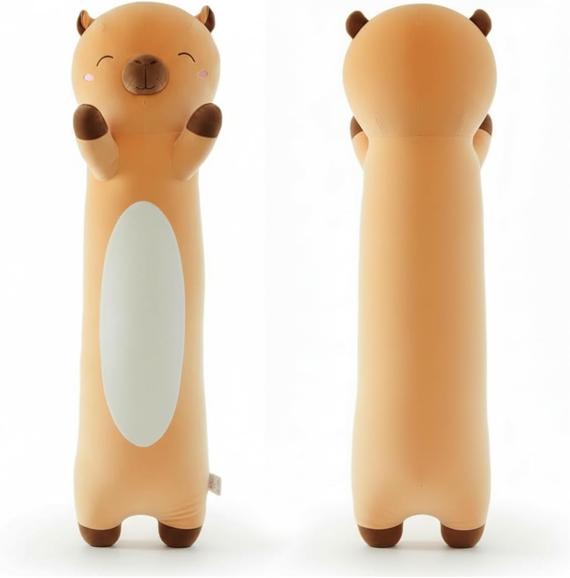 Long Capybara Plush Body Pillow Giant Stuffed Animal Soft Kids Sleeping Pillow, Kawaii Cute Capybara Plushies for Girls Boys Birthday (Brown,60cm/23.6inch)