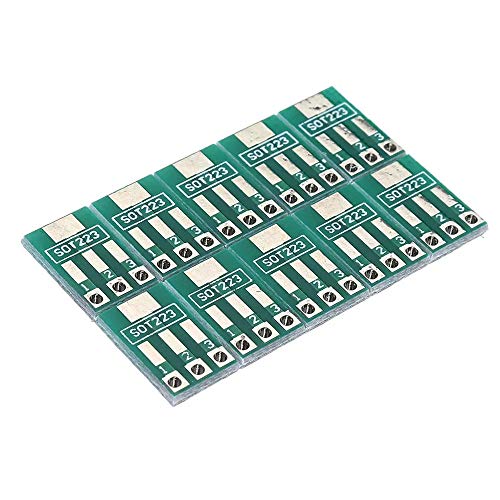 JinEamy-it 10PCS SOT89 / SOT223 a SIP Patch Trasferimento scheda adattatore SIP Passo 2.54mm PCB Tin Plate Accessori elettronici