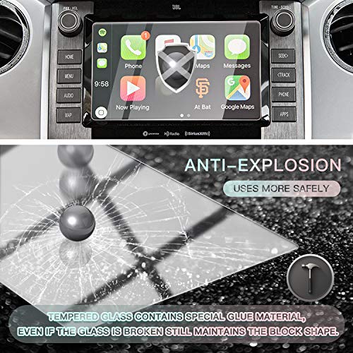 Image of CDEFG Screen Protector for 2020 2021 Tundra 4Runner 8 Inch Navigation Touch Screen Protector, Tempered Glass HD Scratch & Shock Resistance