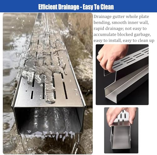 Grilles de ruissellement d'eau de pluie pour éliminer l'eau du garage - 6