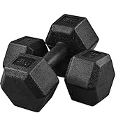 ヘックス  ラバーダンベル　5kg 10kg  各2個 Amazon | Yaheetech ダンベル ヘックスダンベル 2個セット（10kg/個