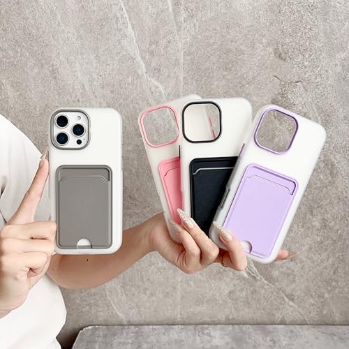 Étui portefeuille iPhone 13 chic en cuir texturé rose de haute finition - 5