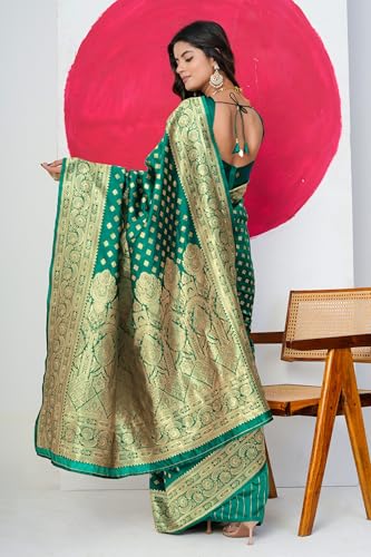 Image of Subham Saree for Woman Silk Cotton Kanjivaram | Soft Easy to Drape Daily Wear Sari with Blouse Fabric