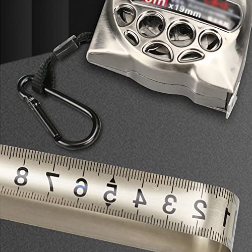 Stainless Steel Anti-Corrosion Retractable Metric Ruler-25Ft Tape Measure, Skeleton Waterproof Tape Retractable Metric Tape Measure (7.5M 25Mm) #TOP2