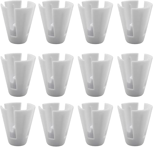 Pinza de bobina de plástico para carrete de hilo Soporte de cono Overlocker Serger Accesorios de costura, color blanco