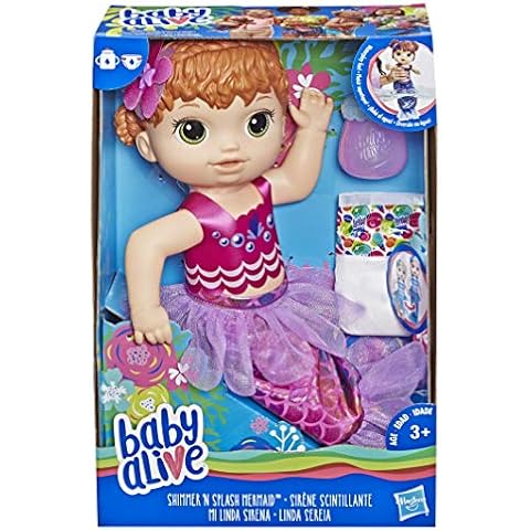 Baby Alive Shimmer ‘n Splash Mermaid Red Hair Cover