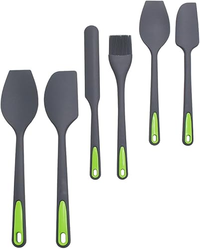 Silicone Baking Spatulas Dual-color Cake Cream Scrapers Heat Resistant Design Mixing Tools for Kitchen Reusable Non-stick Silicone Baking Utensils