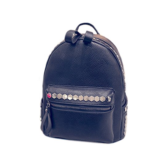 Sac à dos petit avec rivets pour femmes parfait comme sac de voyage urbain chic