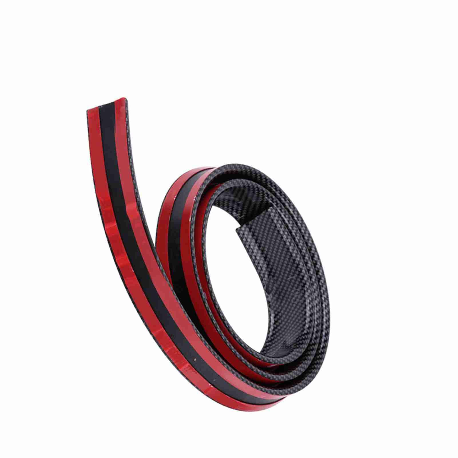 Akozon Lèvre d'aile de Becquet de Coffre de Toit Arrière en Caoutchouc Souple inspiré de la Fibre de Carbone de 1,5 M/4,9 Pieds pour Voitures et Camions - Ajustement Universel Flexible, (Black)