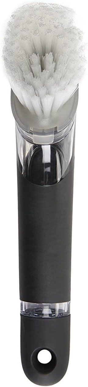 OXO Steel Soap Dispensing Dish Brush with 2 Dish Brush Refills