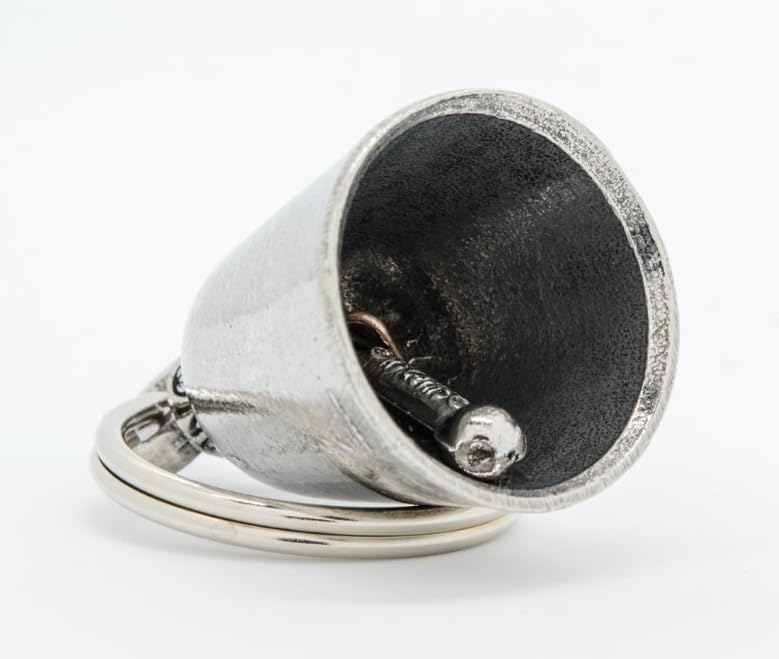 Miniatura 8 de Guardian Bell "I Love You Good Luck Bell wKeyring & Black Velvet Gift Bag  Motorcycle Bell  Lead-Free Pewter  Made in USA