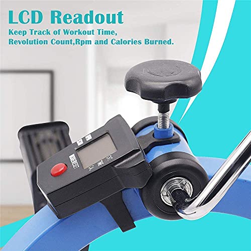 Ejercitador plegable para piernas y brazos con monitor miniatura 3