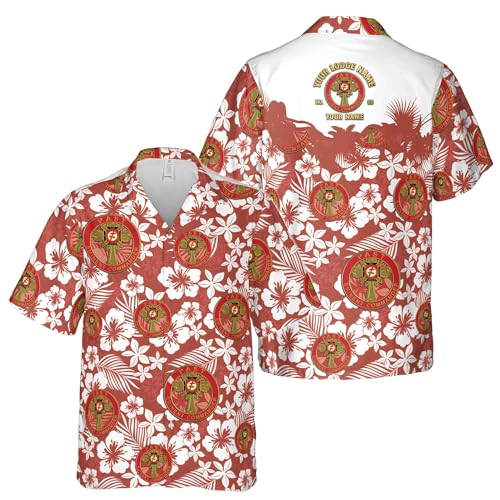 Custom York Rite Past Eminent Commander Masonry Hawaiian Shirt S-5XL Multi