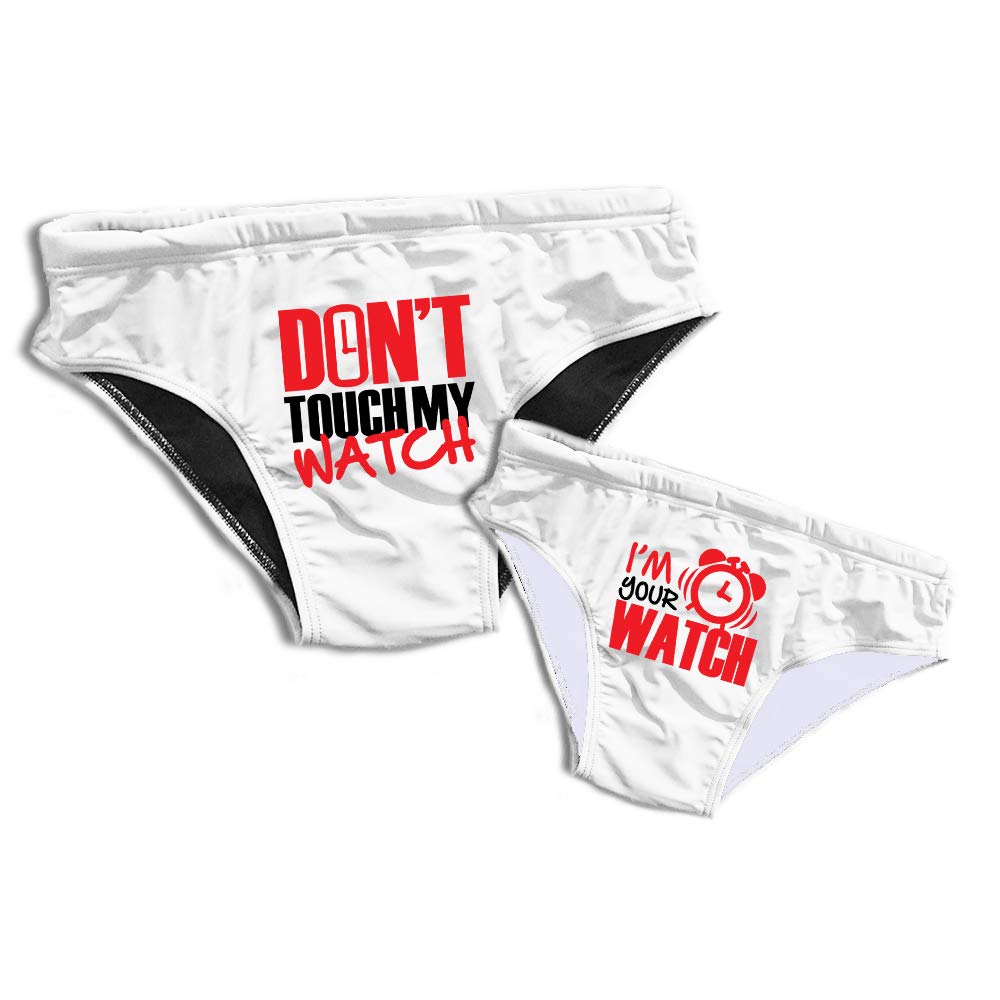 Coppia Costumi Slip Mare Padre & Figlio Don't Touch (Uomo
