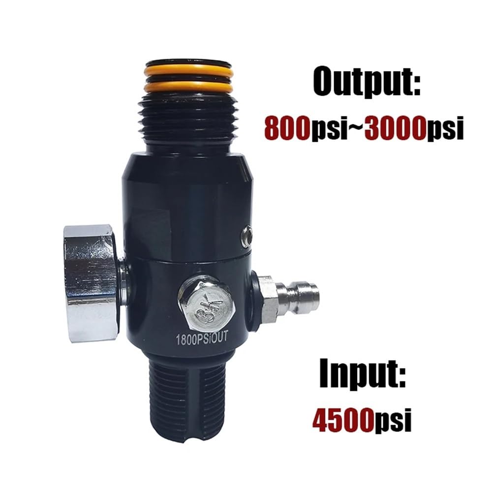 HPA – régulateur d'air, accessoires, Valve de CO2 comprimé, cylindre d'oxygène et d'azote, bouteille de réservoir, entrée 4500psi, sortie 800psi à 3000ps(M18 1800psi)