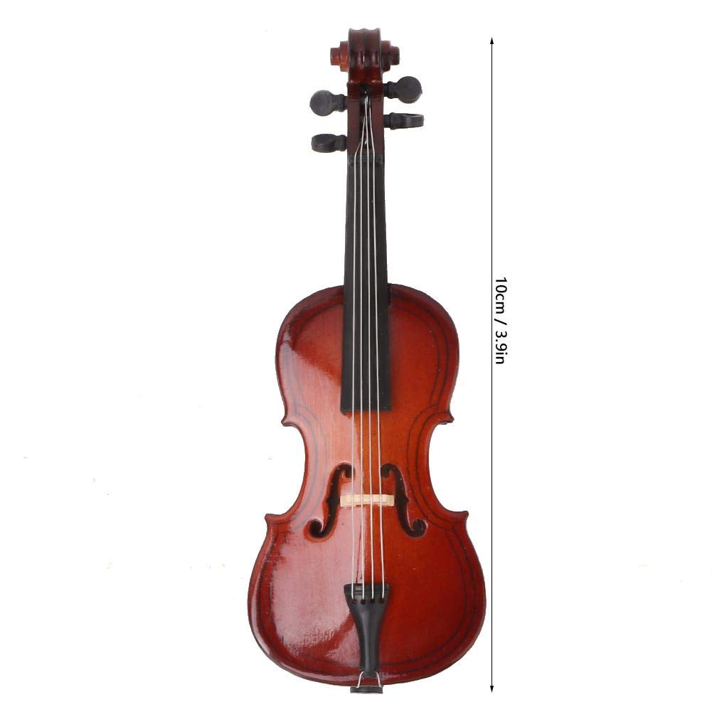 Modello di Violoncello in Miniatura da 10 cm, Modello di Strumento per Violoncello in Legno Mini Carino per Idee di Ornamenti per Mensole da Scrivania
