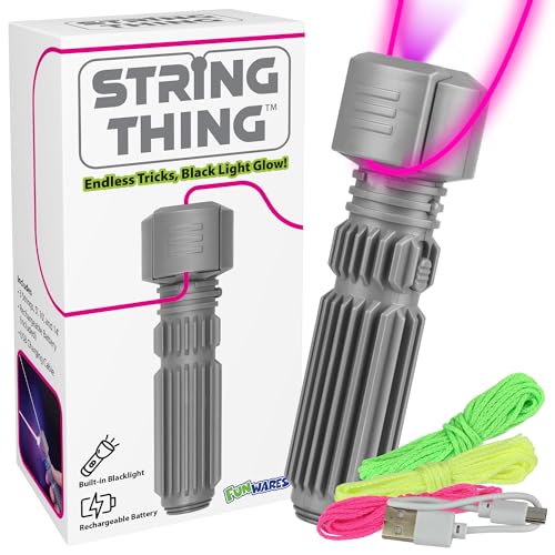 Funwares String Thing Glow Toy Built-in Blacklight Rechargeable Battery