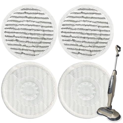 Image of Steam Mop Replacement Pads for Shark S7001 S8201 S8001 S7201 S7000AMZ S7000 S7001TGT S7005 S7020 Series Steam Mop Pads,Steam & Scrub All-in-One Scrubbing Mop Pads,Compare Part #:XKITP7000-4 Pack
