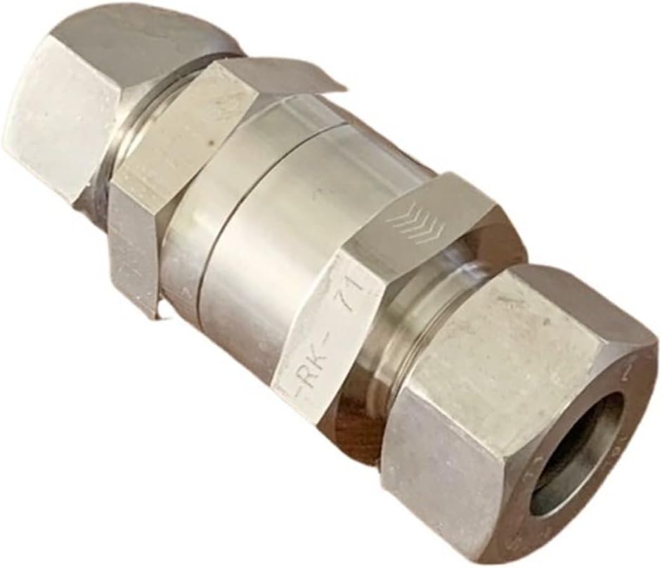 1pc Stainless Steel Check Valve (with Sleeve Connections on Both Sides of The Valve) DRV-18L