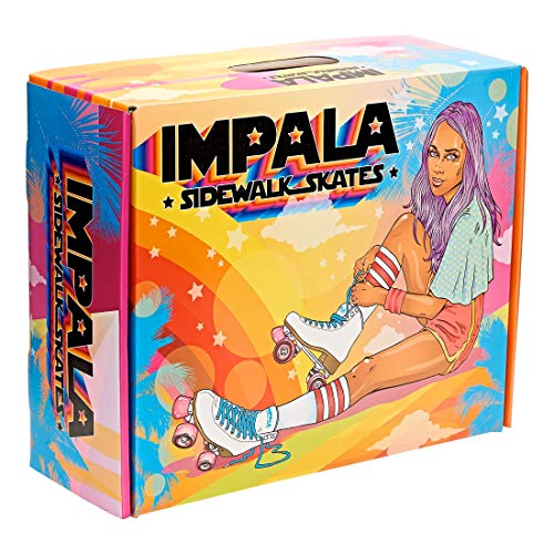 Impala Rollerskates Girl's Impala Quad Skate (Big Kid/Adult) White 9 (Us Men's 7, Women's 9) M #TOP5