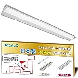 ホタルクス（HotaluX）日本製　LEDベースライト　40形　両反射笠形　150幅　明るさ6760lm（FHF32高出力×2灯相当）　昼白色（色温度5000K）　Ra83　連続調光　省廃材で持ち運びしやすい「ユニット+本体」同梱タイプ　MADB4101/69N5-NX8