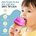 JOYCAT Ice Cream Play Set for Toddlers 1-3, Color Sorting Stacking Toys, Pretend Play Food for Girls Kids Valentines Gifts, Fine Motor Skills Learning Toys for Preschool (7 Cones 7 Scoops 1 Bucket)