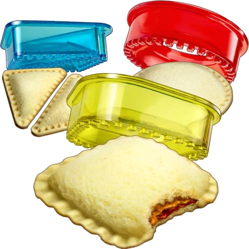 Sandwich Cutter and Sealer - Crustless Sandwich Maker - Cut and Seal - Lunch Box and Bento Box - Boys, Girls, Kids Lunch - Sa
