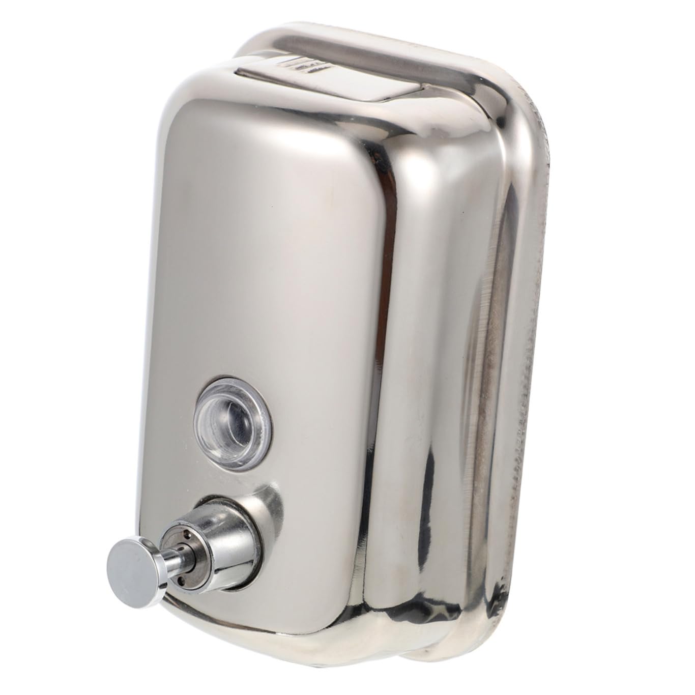 de Jabón Diseño Moderno de Acero Inoxidable Dispensador para Pared Ligero y Portátil 1000 Ml, Manual Adecuado para Cocina y Baño