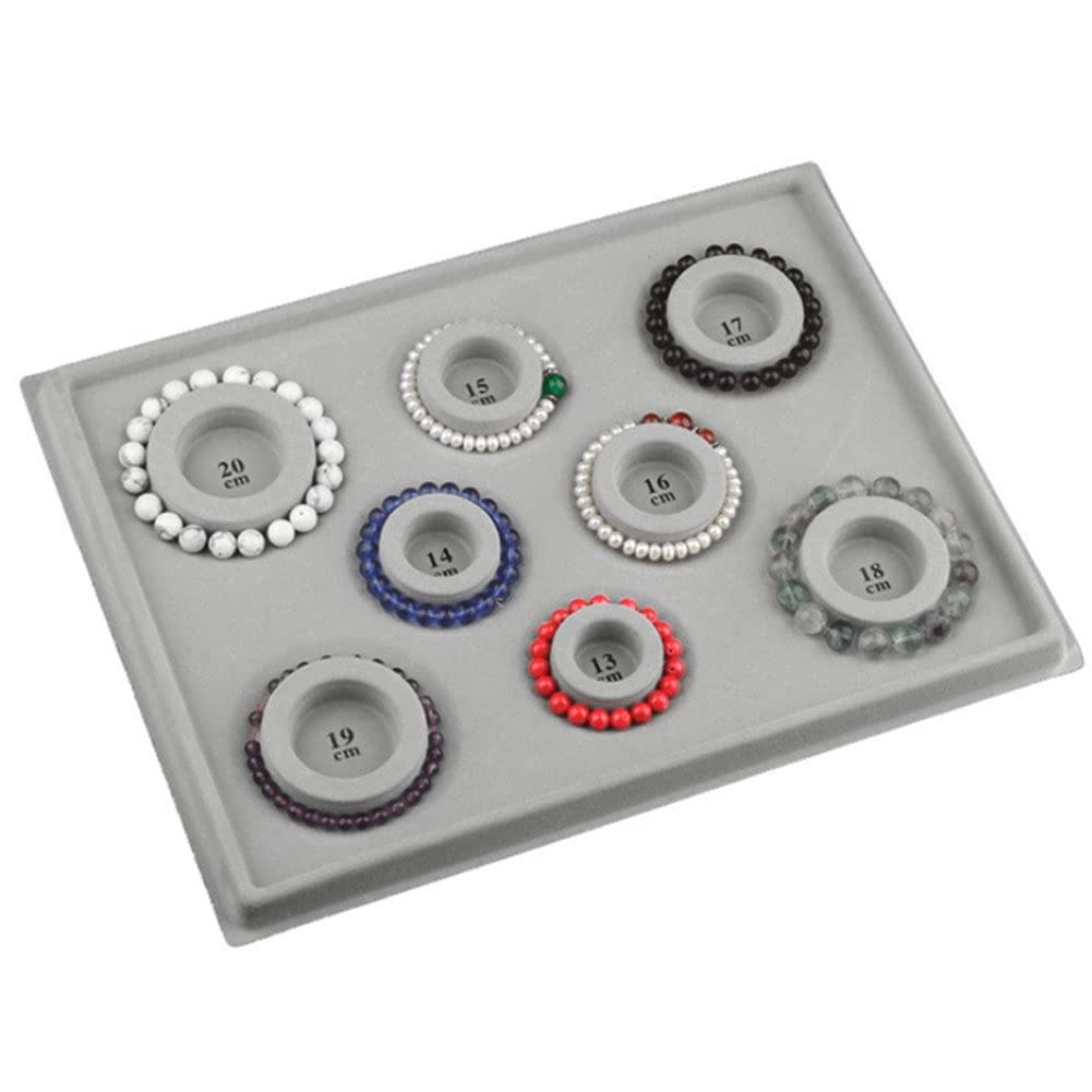Vassoio di Design per Braccialetti per Creazione di Gioielli Fai-da-te con 18 Scomparti e Organizer per Perline per Appassionati di Perline in PE