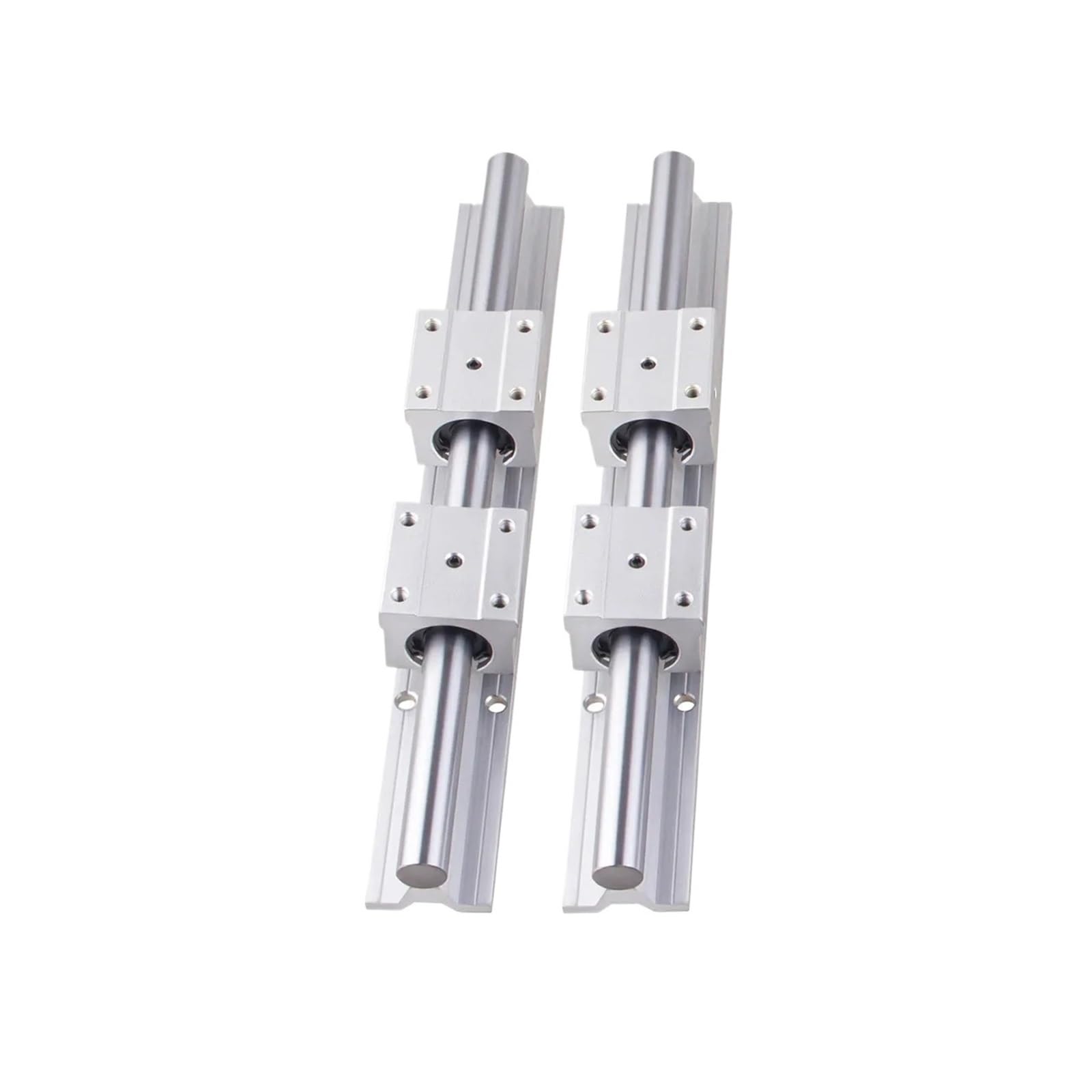 Lot de 2 rails de guidage linéaires miniatures SBR12 200-1000 mm + 4 blocs de roulement SBR12UU pour imprimante 3D (1000 mm)