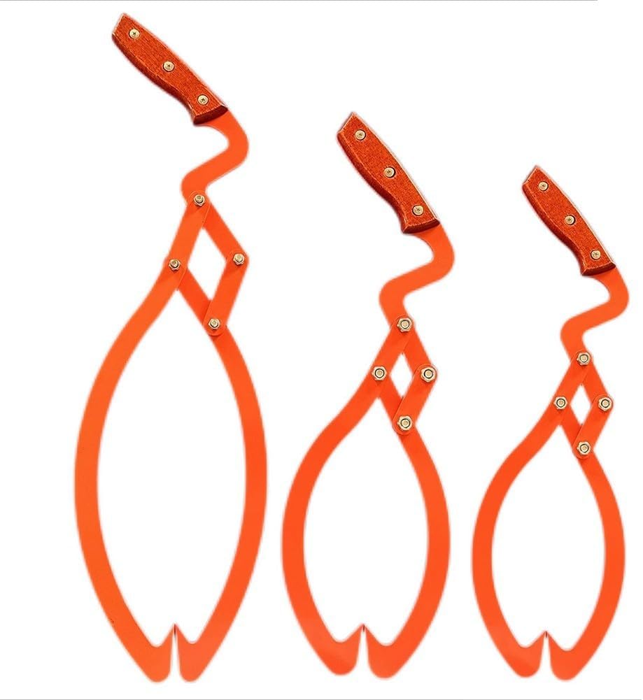 Efficient Log Handling Tool Heavy Duty Tongs for Lifting and Dragging Logs up to 330 lbs in Tough Conditions (20in)