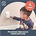 Dreambaby Dual Fit Outlet Plug Cover - Electrical Socket Guard for Standard and Decora (4 Pack)