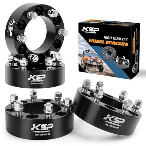 KSP 2in 6x5.5 Tacoma Wheel Spacers, 6x139.7 Tire Spacer fit for Toyota Tundra 4Runner FJ Land Cruiser Sequoia, 50mm Forged Lug Centric Spacer 108mm Hub Bore with M12x1.5 Thread Pitch, Not Hubcentric