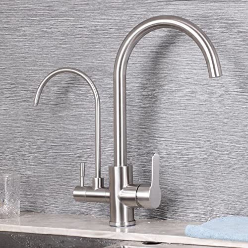Robinet d'évier de cuisine brossé pour filtrer votre eau