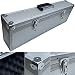 Produktbild ECI® Aluminium Koffer Silber mit Würfelschaum Entnehmbarer Deckel Alu-Koffer Werkzeugkoffer LxBxH 710 x155 x 240 mm