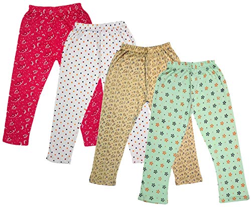 Image of indi weaves Girls Super Soft Cotton Solid Capri Pants Pack of 2