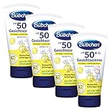 Bübchen Sensitiv Sonneschutz Gesichtscreme LSF 50+, 4er Pack (4 x 50 ml)