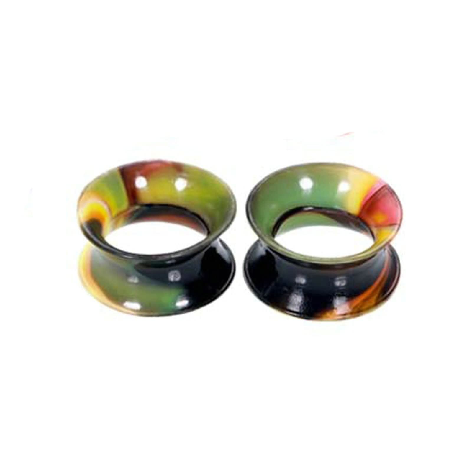 Daesar Plugs 6-25MM, Ohrringe Tunnel Silikon Multicolor Hoop Ohr Expander Set Piercing Tunnel Plug