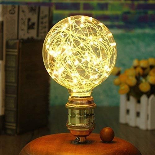 花火電球 3w E27 G95 エジソン調光可能なled電球妖精花火装飾電球led電球レトロ星空電球 暖かい白 Seal限定商品 花火電球 3w E27 G95 エジソン調光可能なled電球妖精花火装飾電球led電球レトロ星空電球 暖かい白 Seal限定商品