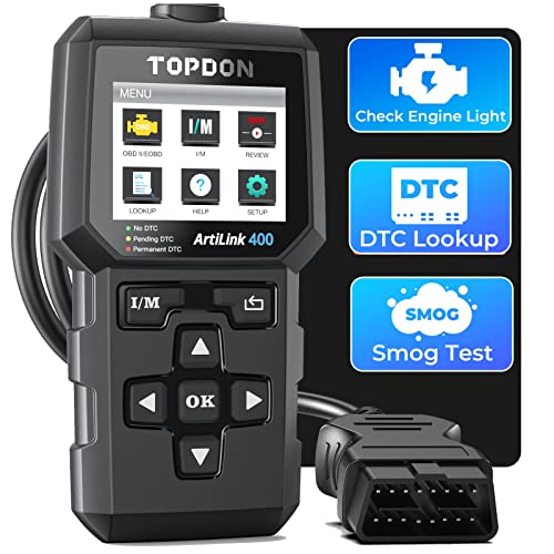 TOPDON OBD2 Code Reader TOPDON AL400 OBD Scanner Car Fault Diagnostic Tool with 10 OBD Functions -...