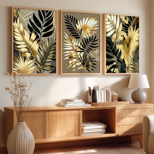 Image of kotart Painting for Wall Decoration - Modern Art Wall Decor Framed Painting for Living Room Bedroom - Framed Wall Posters /Paintings with Frame Set of 3 (Art-7, 13X17 inch)