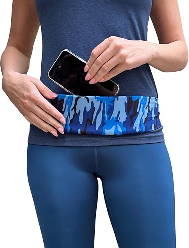 Miniatura 3 de BANDI Cinturón para correr para mujer  Riñonera manos libres para llevar teléfono, pasaporte, llaves, identificación, dinero y artículos esenciales