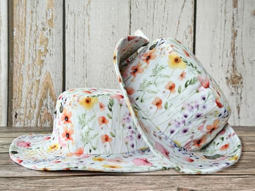 Image of Wide Brim Bucket Hat for Women Girl Men Boy