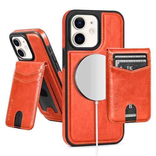 SkyEagle for iPhone 11 Wallet Case with Card Holder,Orange