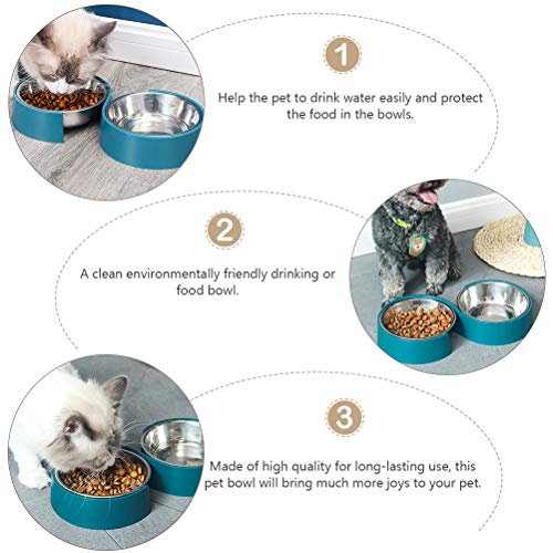 Tigela de design minimalista em forma de S para animais de estimação tigela anti-tombamento para cãe