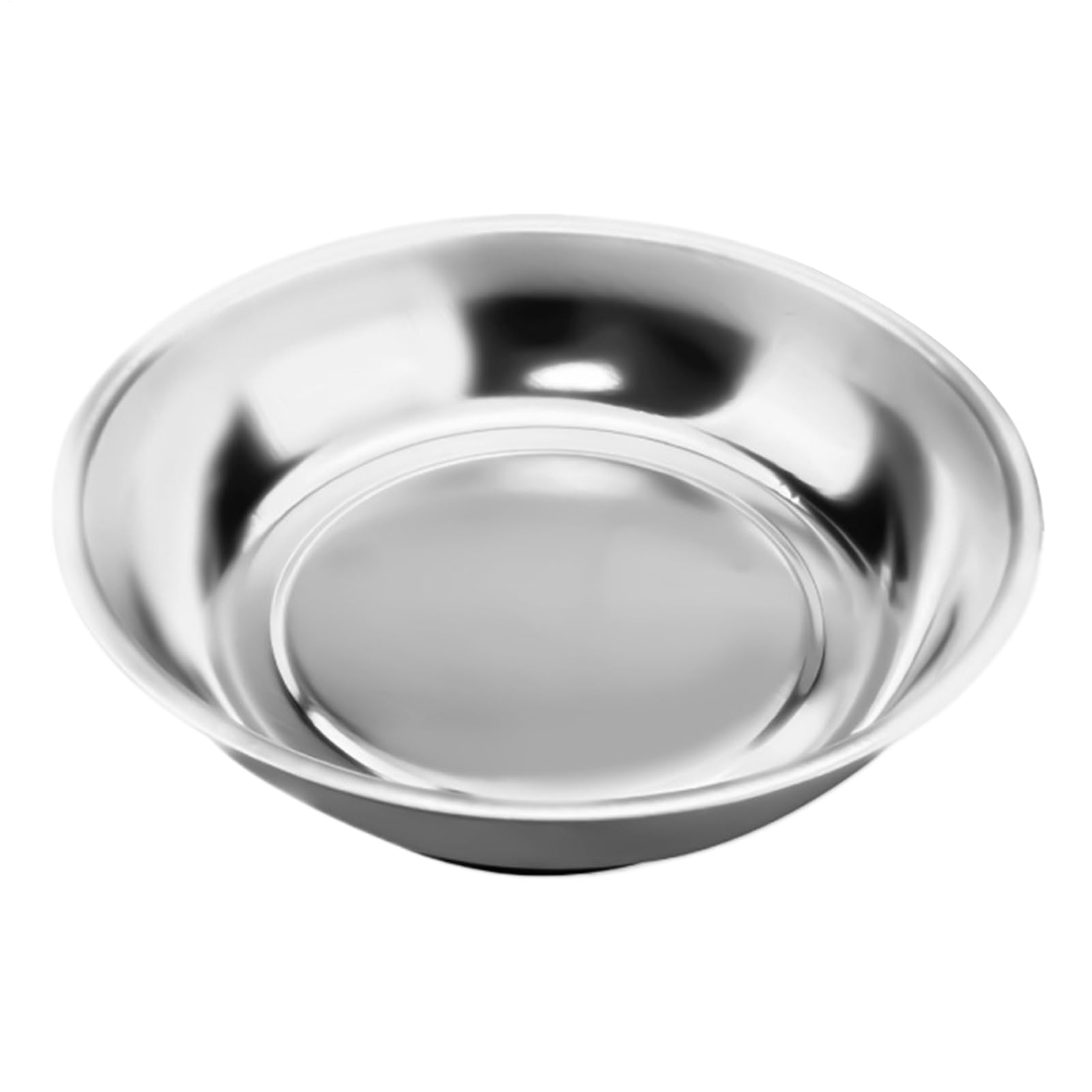 Cuenco de piezas magnéticas | Bandeja magnética de 15 cm | Bandeja magnética de acero inoxidable de 324 g | Plato magnético de una sola cara para asegurar tornillos, pernos y herramientas